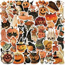 50Pcs Retro Halloween Stickers, School Supplies Back To School, Decor Notebook Water Bottle Luggage, Student DIY, Birthday & Back To School - Multicolor - View 13