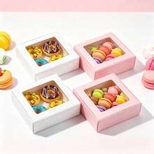 5 Sets With Shredded Raffia Filler, White 24*16*7.5cm Airplane Gift Boxes, Multipurpose Packaging For Pastries, Birthday, Party, Christmas, Bridesmaid, Back-To-School, Valentine's Day - Multiple Styles - View 9