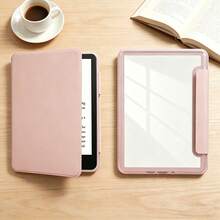 壓克力背蓋，相容於 2021 Kindle Paperwhite 第 11 代 6.8 吋機型，具備電子閱讀器自動喚醒/睡眠功能；亦相容於 2024 Kindle 第 11 代 6 吋機型；適用於 Kindle Paperwhite 2024 第 12 代 7 吋機型，作為電子閱讀器的智慧保護殼 - 粉色 - 查看 7