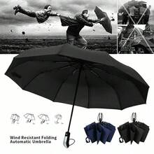 Double Wind Resistant Strong Automatic Open&Close Folding Canopy 10 Rib Umbrella - Multicolor - View 6