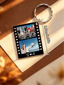 Custom Photo Acrylic Keychain, Valentine's Day Gift (Unisex), Couple Keychain, Personalized Photo Keychain, Couple Gift, Anniversary Gift, Personalized Photo Lanyard Pendant, Holiday Calendar, Birthday Gift - Multicolor - View 6