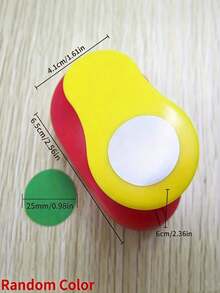 8/16/25/38/50mm Random Color Round Hole Punch, DIY Embossing Hole Punch, Scrapbooking Punch, Paper Cutting Hole Punch, Circle Hole Punch - Multicolor - View 10