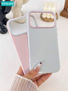 KOOLIFE 糖果色對比相機框手機殼 柔軟 TPU 防震保護手機殼 適用於 iPhone 18 Pro Max, 17, 17 Pro Max, 16 Pro, 15 Pro Max, 13 Pro, 15, 14, 14 Pro, 13 - 晴藍 - 查看 3