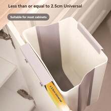 Foldable Hanging Trash Can, Suitable For Halloween And Christmas Home Parties, Hanging Cabinet Door Design, Saves Countertop Space, Stores Kitchen Waste, Easy Open And Close, Holiday Meal Prep, Easily Handles Various Food Scraps, Kitchen Storage Choice - Multicolor - View 2