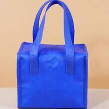 Insulated Cooler Bag, Lunch Bag, Lunch Tote Suitable For Drinks And Meals - Portable Design Keeps Food And Drinks Fresh All Day - Pure Blue Style - View 10