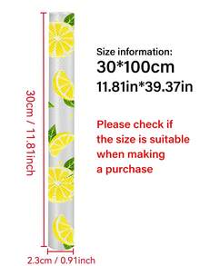 1 Roll Lemon Pattern Shelf Liner, Polka Dot Cabinet Liner, Flat Non-Slip Effect, Non-Adhesive Drawer Mat, EVA Waterproof Refrigerator Liner, Easy To Cut Cabinet Liner, Suitable For Shelves, Tables, Cabinets, Kitchen And Shelf Mats. - View 9