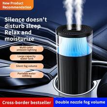 Humidificador de Gran Capacidad Ultra Silencioso con Doble Niebla - Humidificador de Niebla Cruzada, Luz de Niebla Fría Multicolor Multimodal, Batería de Litio de 1200mAh, Humidificador para Decoración del Hogar, Coche, Dormitorio, Humidificador de Alta Salida de Niebla, El Mejor Regalo para Vacaciones - Mist - Ver 7