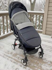 1pc Universal Thickened Windproof Waterproof Warm Winter Footmuff, Anti-Kick Foot Cover Suitable For Multiple Baby Strollers - Multicolor - View 3