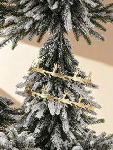 2pcs/1pc Christmas-Themed Decorative Ribbon For Gift Wrapping-Suitable For Christmas Parties, Christmas Tree Decorations, Themed Parties, Thanksgiving, New Year's, Christmas Party Favors, Holiday Parties, And Festive Scene Decorations. - One Size Fits All - View 5