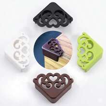 4pcs Decorative Corner Guards, Soft Silicone Table Corner Protectors, Anti-Collision Safety Caps, Elegant Hollow Design, Suitable For Tables, Cabinets, Desks, Nightstands Furniture Edge Protection, Home And Office - Multicolor - View 4