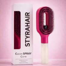 2‑In‑1 Spray Hair Brush, White Transparent Comb With Built‑In Water Tank, Soft Flexible Bristles, Detangling Moisturizing Hair Brush For All Hair Types, Travel‑Friendly Hair Styling Tool - Upgraded Version - View 10
