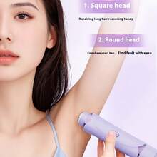 Hair Removal Device, Women's Dual-Head Shaver, Intimate Area Trimmer, Electric Razor, Unisex Epilator - Upgraded Version - View 7
