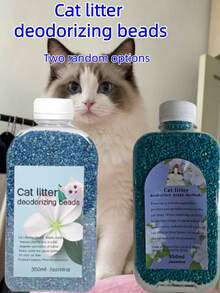 1 Bottle 350ml Cat Litter Deodorizer Beads, Long-Lasting Odor Control For Cat Litter Box, Deodorizer, Cat Supplies, Pet Supplies, Fresh Home Fragrance, Pet Deodorizer, Also Suitable For Other Small Animals (Multiple Scents Available) - Multicolor - View 6