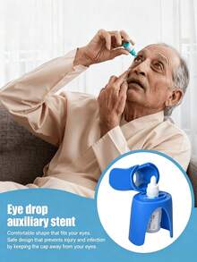 Easy-Grip Portable Eye Drop Aid, Reusable, Compatible With Most Standard Eye Drop Bottles, Suitable For Elderly And Children, Easy Self-Application Without Hand Tremors, Prevents Medication Waste And Eye Contact Infection, Compact Space-Saving Design, Portable For Home, Office, Travel, Daily Eye Care Essential, All-Age Eye Drop Aid Bracket - View 3