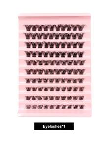 120片 D捲度睫毛簇，8-16mm 纖細假睫毛，可重複使用、柔軟自然、捲翹豐盈，分段式單簇睫毛，適合任何風格 DIY 接睫毛，新手友善 - D - 查看 9