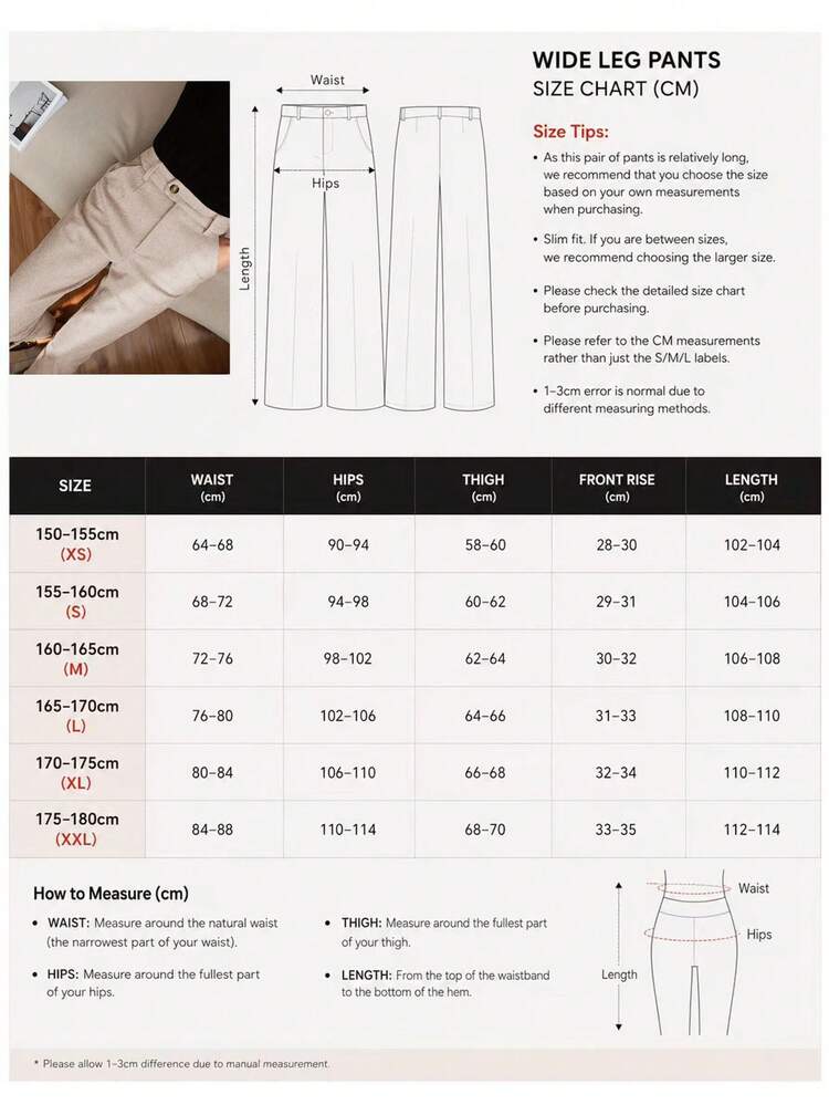 Autumn Wool French Design Niche Straight Leg Suit Pants High Waist Elegant Luxury Back To School Christmas - Apricot - View 10