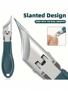 1pc/3pcs Professional Nail Cutting Tool, Blade Angle 25° - High-Strength Stainless Steel Material, Wide Handle Design, Easy To Trim Thick Nails, Specifically Featuring: Difficult - Anti-Splash Design, Sharp Edges And Corner Design, Ensures Precise Cutting - Suitable For Home Use, Nail Salon, Foot Care Tool - Essential Equipment For Nail And Foot Care, Durable And Indispensable Beauty Tool - A - View 10