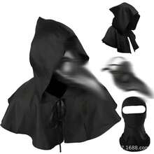 Black Plague Doctor Bird Beak Mask, Steampunk Halloween Cosplay Costume Accessory - View 7
