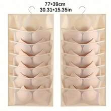 1pc Double-Sided Underwear Storage Bag, Multi-Functional Underwear Packaging Bag, Hanging Bra & Socks Organizer Bag - Multicolor - View 7