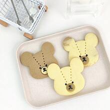 Stitched Patch Bear Cookie Cutter, Cute Stitch‑Detail Bear Head Embossing Baking Mold For Sweet‑Style Dessert & Handmade Snack Gift - View 5