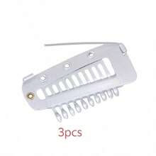 50/20/15/10/6 cái kẹp cố định khăn voan mũ bán chạy, kẹp BB co giãn cho tóc giả và tóc nối, phụ kiện tóc, kẹp tóc mùa hè đi biển - Bạc - Xem 7
