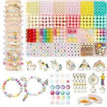 Macaron Color 3-Style Mixed Beads & Purple Mermaid Set, Handmade Bracelet Necklace Earrings Jewelry DIY Making, Creative Craft Materials & Accessories - Multicolor - View 11