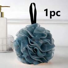 1pc Floral Pattern Bath Bubble Ball Set, Soft Exfoliating Scrub Ball, Rich Foam, Gentle Exfoliating Bath Ball, Back Massage Bath Ball, Loofah, Skin-Friendly Material, Suitable For Personal Care Exfoliation And Body Cleansing, 2pcs Pink Bath Balls - Multicolor - View 9