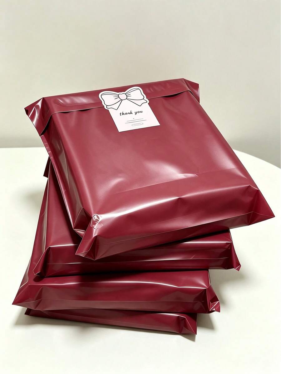 10/100pcs E-Commerce Shipping Packaging Bags, Super Strong PE Material, Self-Sealing, Multiple Sizes, For Holiday Peak Season Shipping, Thanksgiving Promotion Packaging, New Year Gift Mailing Bags - Multicolor - View 1