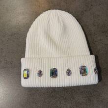 1pc Colorful Rhinestone Beanie Knit Hat Punk Style With Rhinestones Autumn/Winter Fashion Versatile Couple Hat Warm Hat Suitable For Daily Wear, Home, Outdoor, Cycling, Fishing (Rhinestone Color And Position Random) - Multicolor-d - View 16