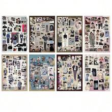 8pcs Korean Manhwa BL Male Protagonist Cutout Stickers, Soo-Hyun & Jung Eun-Seung Anime Character Collage Material, Waterproof Decal - Multicolor - View 6