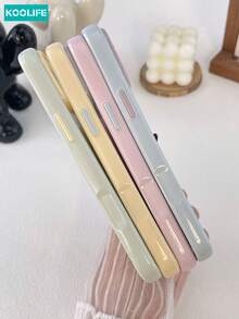 KOOLIFE 糖果色對比相機框手機殼 柔軟 TPU 防震保護手機殼 適用於 iPhone 18 Pro Max, 17, 17 Pro Max, 16 Pro, 15 Pro Max, 13 Pro, 15, 14, 14 Pro, 13 - 莓粉色 - 查看 8
