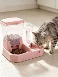 2‑In‑1 Automatic Pet Feeder And Water Dispenser, Large‑Capacity Food Storage Bucket, No Electricity Required, Detachable Food And Water Bowls For Easy Disassembly And Cleaning, Suitable For Feeding Food And Drinking Water For Cats And Small Dogs - 2-in-1 - View 7