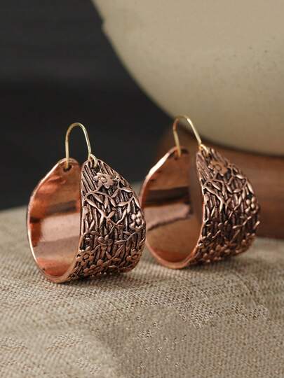 Bohemian Style Pendant Earrings, Handmade Copper Jewelry, Suitable For Parties And Gatherings, Ideal Gift For Friends