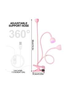 1件裝 UV LED 美甲燈，可彎曲鵝頸 USB 美甲光療燈，便攜迷你凝膠指甲油固化燈，快速乾燥局部烘烤美甲燈，家用沙龍 DIY 美甲工具 - 彩色 - 查看 9