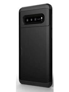 For Galaxy Case, Anti-Drop Two-In-One PC Card Case For Mobile Phone, Suitable Compatible With Apple 17 Promax 17 Pro 17e 16E 15 14 13 12 11 18 Models. 2-In-1 Shock-Proof Mobile Phone Protection Case, With Card Slot And Wallet-Style Design. - Black - View 84
