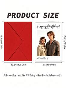 Customized Photo Cards With Envelopes, Customized Birthday Cards With Photos And Envelopes, Personalized Photo Greeting Cards With Envelopes, Wedding Cards With Envelopes, Personalized Christmas Postcards, Customized Cards For Occasions Like Love, Birthday, Remembrance, Anniversary - Multicolor - View 3