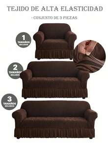 Sofa Slipcovers - Coffee Brown - View 3