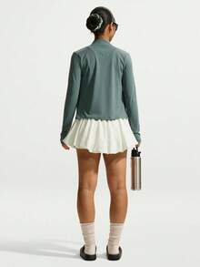 Nike Women's AS W NK ONE DF BBLE SKRT 2N1 F Woven Mini Skirt IU1418-133 - White - View 6
