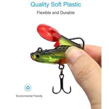Freshwater Fishing Lure Set, Bass Trout Salmon Fishing Accessories, Includes Spoon Lures And Soft Plastic Worm Lures In Tackle Box, Fishing Gift - Set - View 7