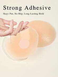 2/50/70 Pcs Reusable Silicone Nipple Covers 10 Pieces Pack Round Shape Concealers For Daily Outfits And Special Occasions Elegant Fashion Style - Multicolor - View 2