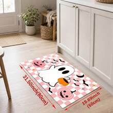 1/2pcs Halloween Ghost & Pumpkin Pattern, Vintage Diatomaceous Earth Mat, Super Absorbent, Non-Slip, Perfect For Bathroom, Kitchen And Dining Room, Quick Drying, Machine Washable, Perfect Gift For Home Decor And Bathroom Mat - Multicolor - View 14