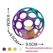 Baby Rattle Ball With Handle - Colorful Shaking Rolling Sensory Toy, Easy-To-Grip Baby Rattle Ball - Multicolor - View 14