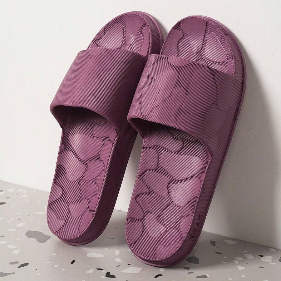 House Slippers - Purple - View 1