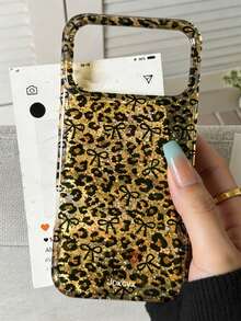 Casing Ponsel Motif Leopard Cokelat Vintage dengan Pita dan Payet Epoxy, Kompatibel dengan iPhone 18 Pro Max 18 Pro 17 Pro Max 17 Pro 17 16 Pro Max 16 Pro 16 15 Pro Max 15 Pro 14 Pro Max 14 Pro 13. Pelindung Transparan Retro yang Menawan. - Coklat - View 4