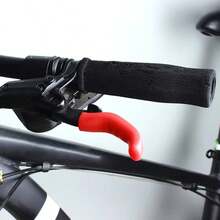 1 Pair Mountain Bike Brake Lever Covers, Silicone Non-Slip Brake Handle Covers, Cycling Accessories, Brake Lever Silicone Covers, Suitable For Mountain Bikes, Easy To Install, Prevent Finger Injuries - Multicolor - View 5