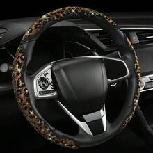 2pcs/3pcs Car Steering Wheel Accessories, Car Interior Decor, Cute Premium Interior Crystal Rhinestone & Leopard Print Unique Pattern, All-Season Universal Car Interior Kit, Women's Car Accessories, Women's Car Tools, Essential Car Tools - Crystal Sparkling Diamond Leopard Print Pattern - View 19