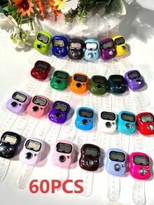 Mini Electronic Finger Counter/Ring-Shaped Manual Counter, Random Color Tasbih, Compact & Cute, Easy To Use, Suitable For Knitting, Prayer Counting, Etc. - Multicolor - View 32