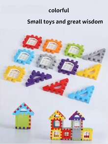 Large Size House Building Blocks, Children's Puzzle Toys For Preschool, Toddler Boys Girls Indoor Playset, 3-6 Years Old, Big Bricks With Windows, Creative House Building Blocks, Brain Development Toys - Portable Plastic Blocks For Beginners - New House Building Blocks - View 4