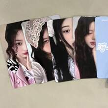 مجموعة 5 بطاقات صور فرقة K POP للبنات، بطاقات LOMO يدوية الصنع قابلة للجمع، ديكور بضائع معجبين K POP، بطاقات صور وونهي، مينجو، إيروها - متعدد الألوان - مشاهدة 5
