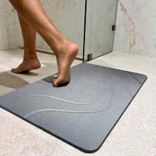 Diatomite Stone Bath Mat, Quick-Drying, Super Absorbent, Non-Slip And Easy To Clean, 60 * 39cm - A - View 9